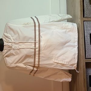 Ninth Hall Milas White & Reflective Striped Anorak Jacket